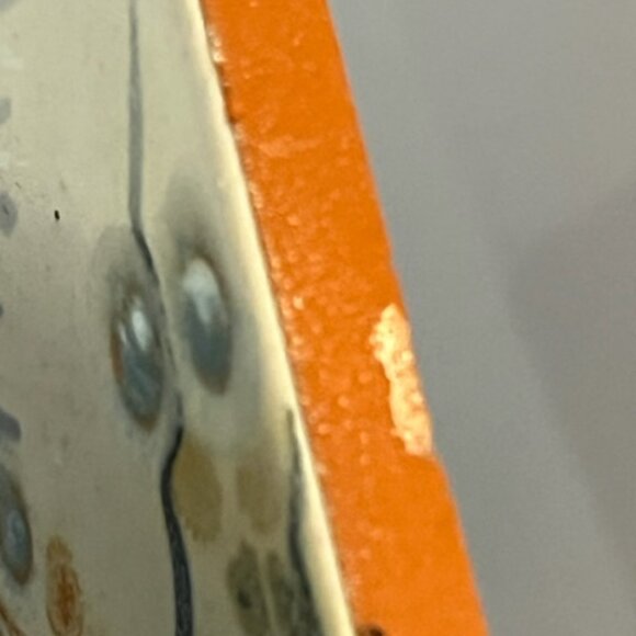 Vtg 1985 artist signed ceramic art tile abstract fish Luis Soares Portugal *READ - Picture 8 of 10